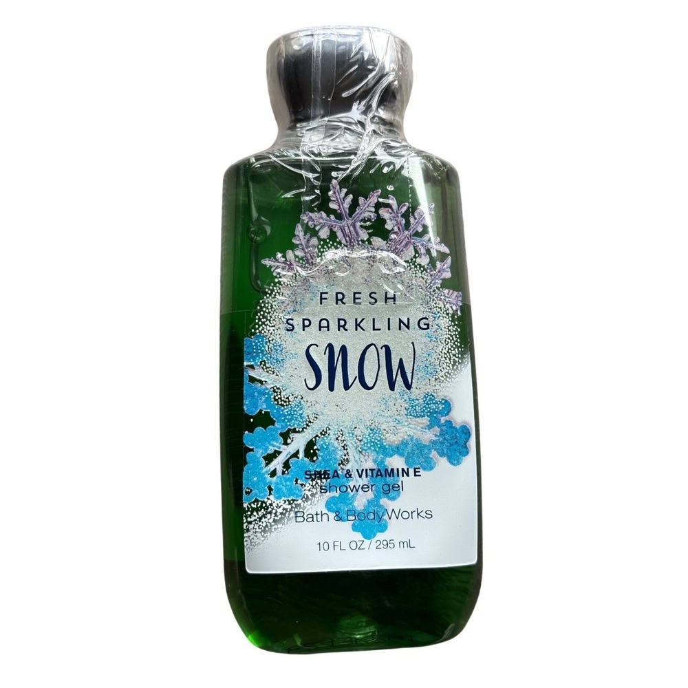 NEW Bath & Body Works Fresh Sparkling Snow Shower Gel 10oz Shea Vitamin E New